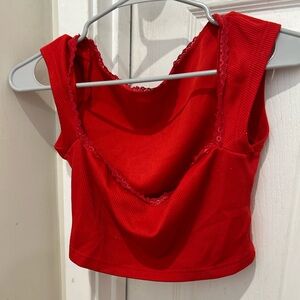 red shein top